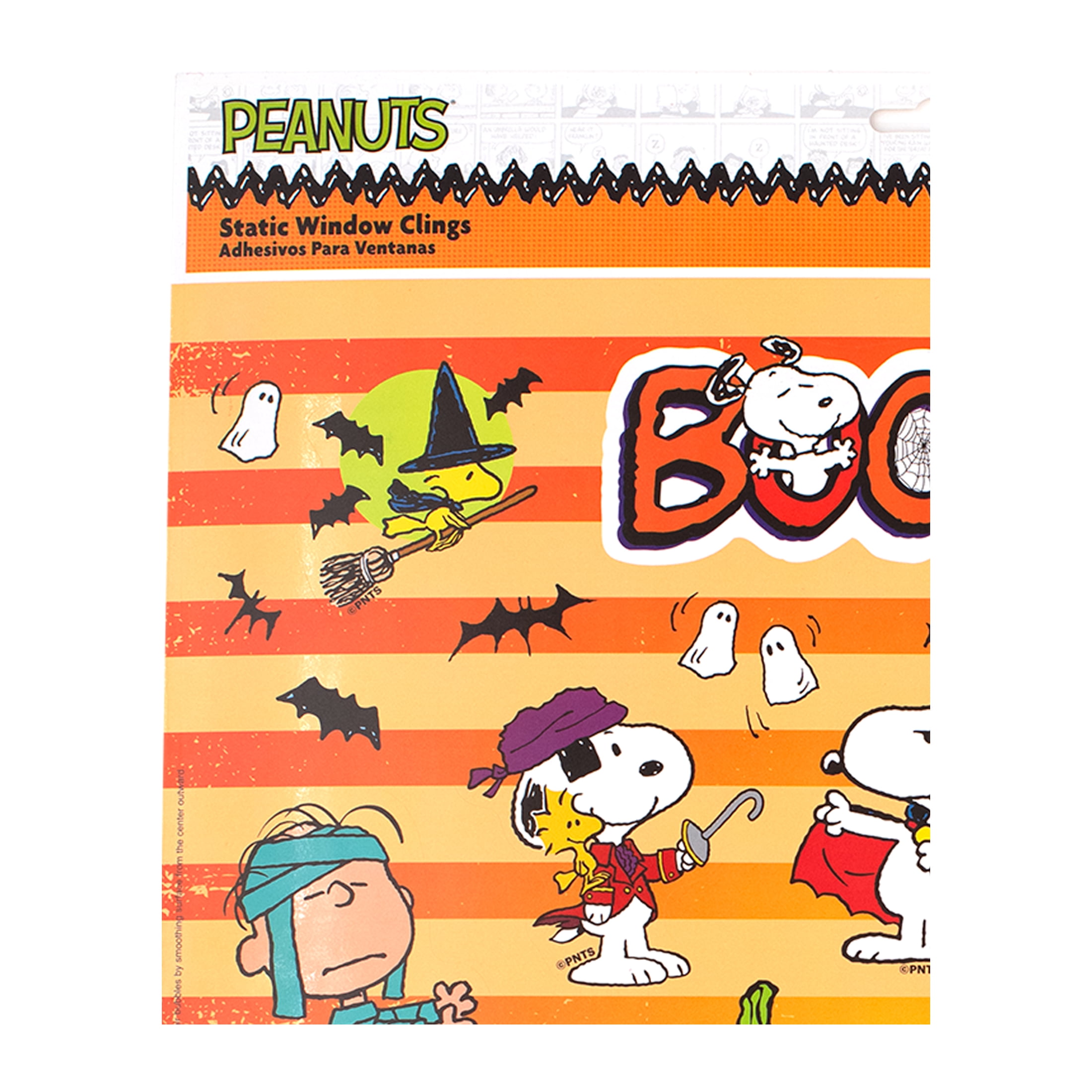 Peanuts Snoopy Halloween Static Cling Wall or Window Décor, 16 Pieces, Vinyl, Great for All Ages by Ruz