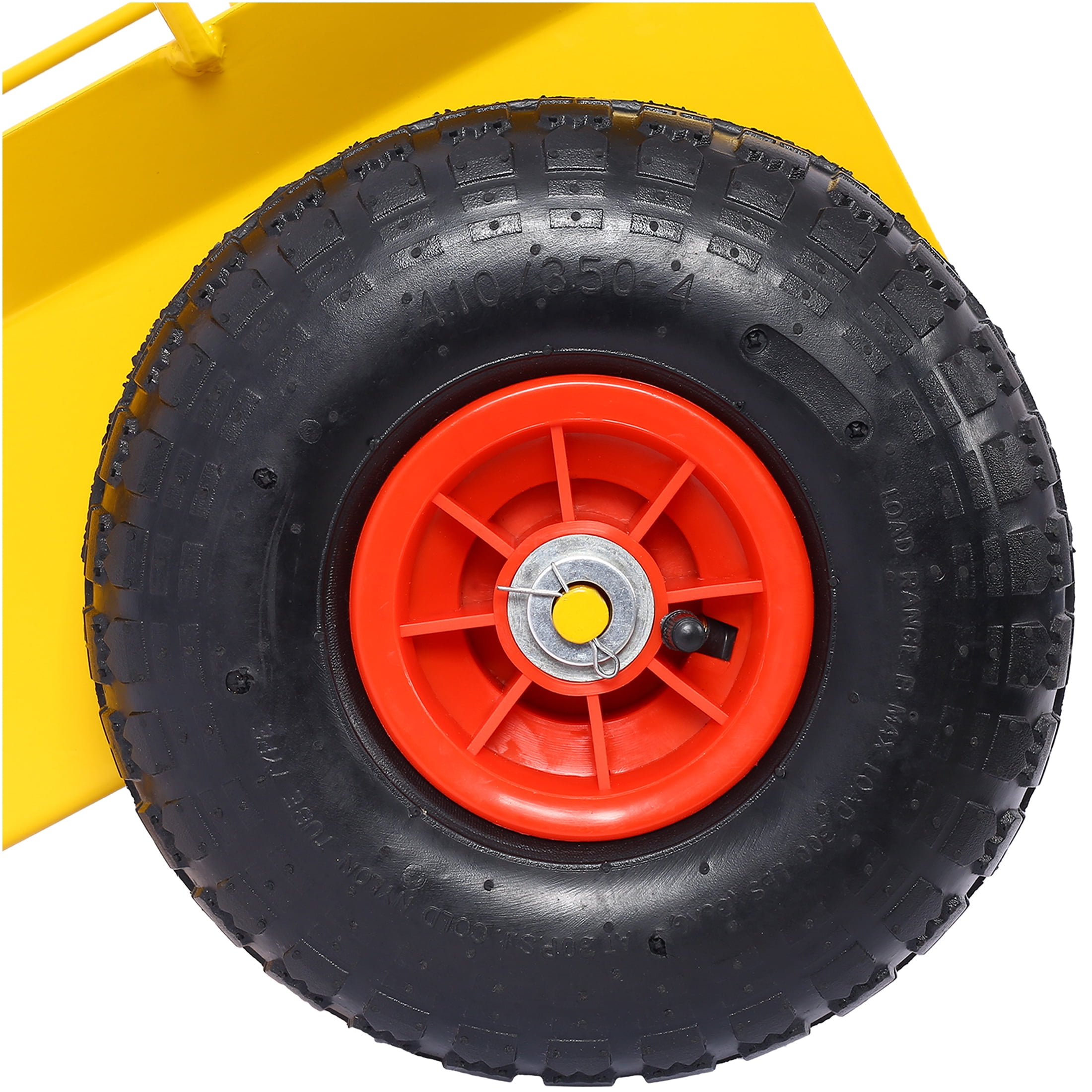 JERFIT Heavy Duty Panel Dolly Cart with 10" Air-Filled Tires, 600LB Capacity Auto-Clamp Moving Hand Truck for Drywall, Appliances, Doors