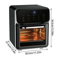 thumbnail image 3 of Oliegs Boxbollen Friteuse à Air Chaud Multifonction Four Grille-Pain Combo avec Circulation d'Air Chaud pour une Friture, une Cuisson et une Rôtisserie Plus Saines Noël, 3 of 5