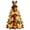 #06Z A, variant on DIY Quilted Christmas Tree Kit with Warm Glow Lights, Handmade Fabric Tabletop Holiday Decor with Character Topper for Mantel Shelf