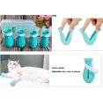 thumbnail image 3 of 4 Zapato para gatos, botas antirrayas para pies de gato, protección ajustable para patas de gato para el hogar, baño, belleza, control de tratamientos, estación de masaje para gatos azules, 3 of 5