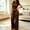 Brown, variant on Naittoop 2 Piece Outfits for Women Short Sleeve Round Neck Ruched Crop Top and High Waist Wide Leg Pants Sets