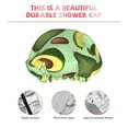 thumbnail image 5 of Disketp Avocado With Seeds Shower Caps,Reusable Shower Cap For Women, Double Layer Waterproof Hair Cap, Large Size For All Hair Lengths,For Girls Spa Home Salon Use, 5 of 9