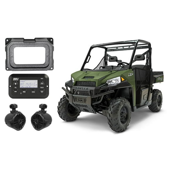 2018 Polaris Ranger XP1000 Digital Media Bluetooth Receiver 6.5" Tower Speakers