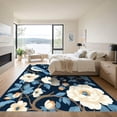 thumbnail image 3 of ODIKA 6'x9' Machine Washable Non-Slip Area Rug, Contemporary Navy Blue High Traffic Rug, Blue, 1082929, 3 of 7