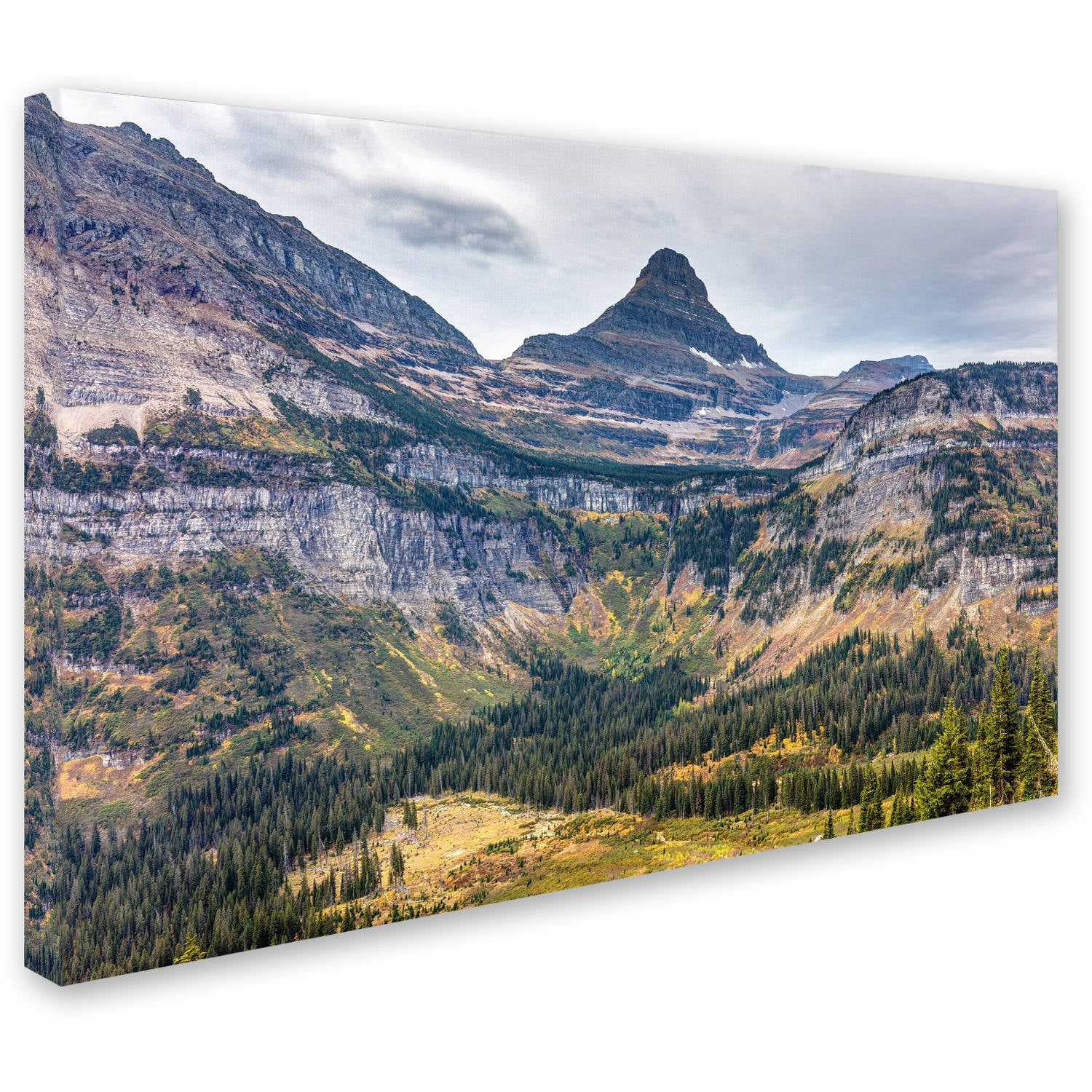 Trademark Fine Art 'Glacier National Park in Autumn' Canvas Art by Pierre Leclerc