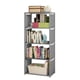 thumbnail image 1 of Estantería para libros de 5 niveles, organizador de almacenamiento de 4 cubos, estantería alta, estante de almacenamiento vertical independiente ensamblado para dormitorio/sala de estar/oficina/armari, 1 of 8