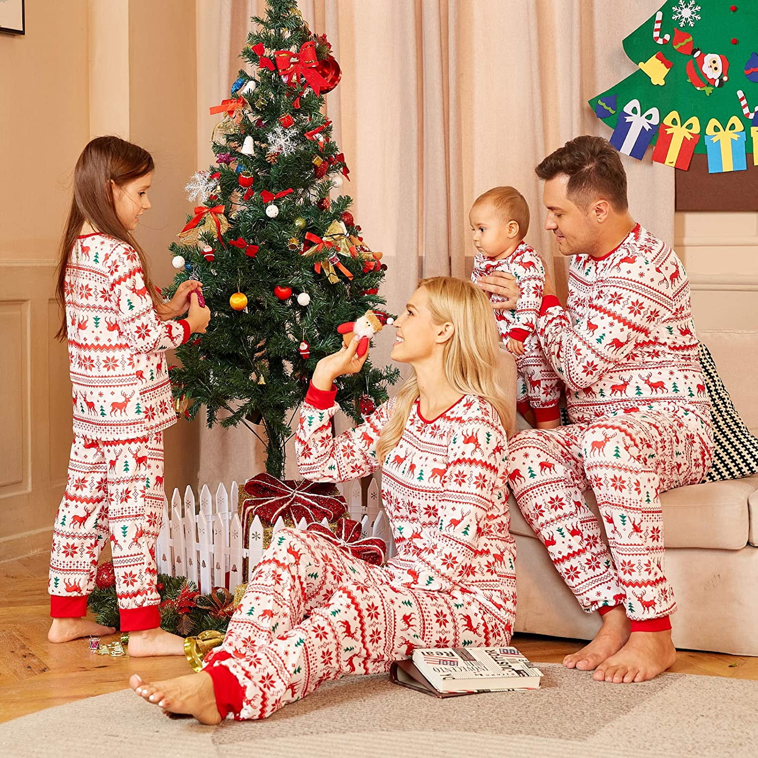 Mfg2020 Matching Family Pajamas Christmas Sets Matching Sets Christmas Pjs For Family Pajamas Other 2t