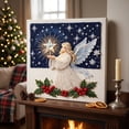 thumbnail image 2 of Qocolcyl Christmas Pearl Bead Art DIY Set for Beginners,Holiday Craft Kit with Printed Canvas, Plastic Beads & Complete Tools, Festive Angel Santa Tree House Designs, Family DIY Wall Art Holiday Gift, 2 of 8