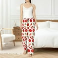thumbnail image 6 of Lsque Fresh Red Tomato Print Women's Pajama Pants, Lounge Pant - Comfortable Home Wear,Elastic Waistband, Stylish Design-Small, 6 of 9