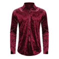 thumbnail image 1 of Men's Slim Fit Long Sleeve Button Down Shirts _ao _ao, 1 of 5