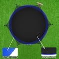 thumbnail image 6 of Hommoo 14FT Trampoline for Kids, Outdoor Backyards Large Recreational Trampoline with Basketball Hoop and Ladder, Safety Enclosure Net, Blue, 6 of 8