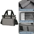 thumbnail image 1 of Insulation Bag Cloth Picnic Bag Outdoor Ice Pack Thickened Car Insulation Bag,Gray, 1 of 8
