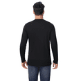 thumbnail image 6 of Men's Dry Fit Poly Long Sleeve Shirt, 100 Polyester Crewneck Moisture Wicking Tee, Black, 3XL, 6 of 6