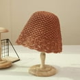 thumbnail image 5 of CoCopeanut Musim Panas Musim Gugur Topi untuk Wanita Retro Topi Topi Buatan Tangan Topi Jerami Wanita Luar Ruangan Sun Perlindungan Pantai Topi Jerami topi Ember Perjalanan, 5 of 6
