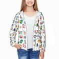 thumbnail image 3 of Cauagu Hello Summer Cat Print Sun Protection Jacket for Teen,Full-Zipper Long Sleeve Sun Shirts with Pockets UV Hoodie Shirts Outdoor Athletic Jacket-, 3 of 7
