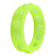 thumbnail image 1 of 2 Pcs Pops Bubble Simple Dimple Toy Fidget Colorful Silicone Bracelet Anxiety Sensory Band, Luminous Yellow Bracelet, 1 of 7