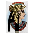 thumbnail image 2 of Egyptian Outdoor Tablecloth, Profile Portrait of Queen Cleopatra Ancient Cultures Civilization Antique Artwork, Decorative Washable Fabric Picnic Tablecloth, 58 X 120 Inches, Multicolor, by Ambesonne, 2 of 2