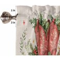 thumbnail image 5 of Christmas Western Kitchen Curtains and Valances Set, Rod Pocket Curtains Tier Farmhouse Window Curtains 24 Inch Length, Retro Rustic Cowboy Boots Leaves 3 Piece Kitchen Curtains Set, 5 of 6