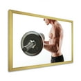 thumbnail image 5 of Designart "Barbell Workout For Sportsman" Aerobic & Bodybuilding Picture Framed Canvas Wall Art, 5 of 5