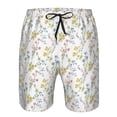 thumbnail image 4 of Naloa Floral Men's Beach Shorts, Surfing shorts, Swim trunks, Quick Dry Swim Trunks for Surfing Beach Fun - X-Large, 4 of 9