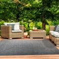 thumbnail image 2 of BNM Bohemian Indoor/ Outdoor Solid Rug, 6' x 9', Slate, 2 of 7