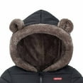 thumbnail image 5 of ATOGUTA Toddler Boys Winter Coat Hooded Winter Coat Puffer Down Jackets Windproof Fleece Lined Black, Size 2T-8, 5 of 5