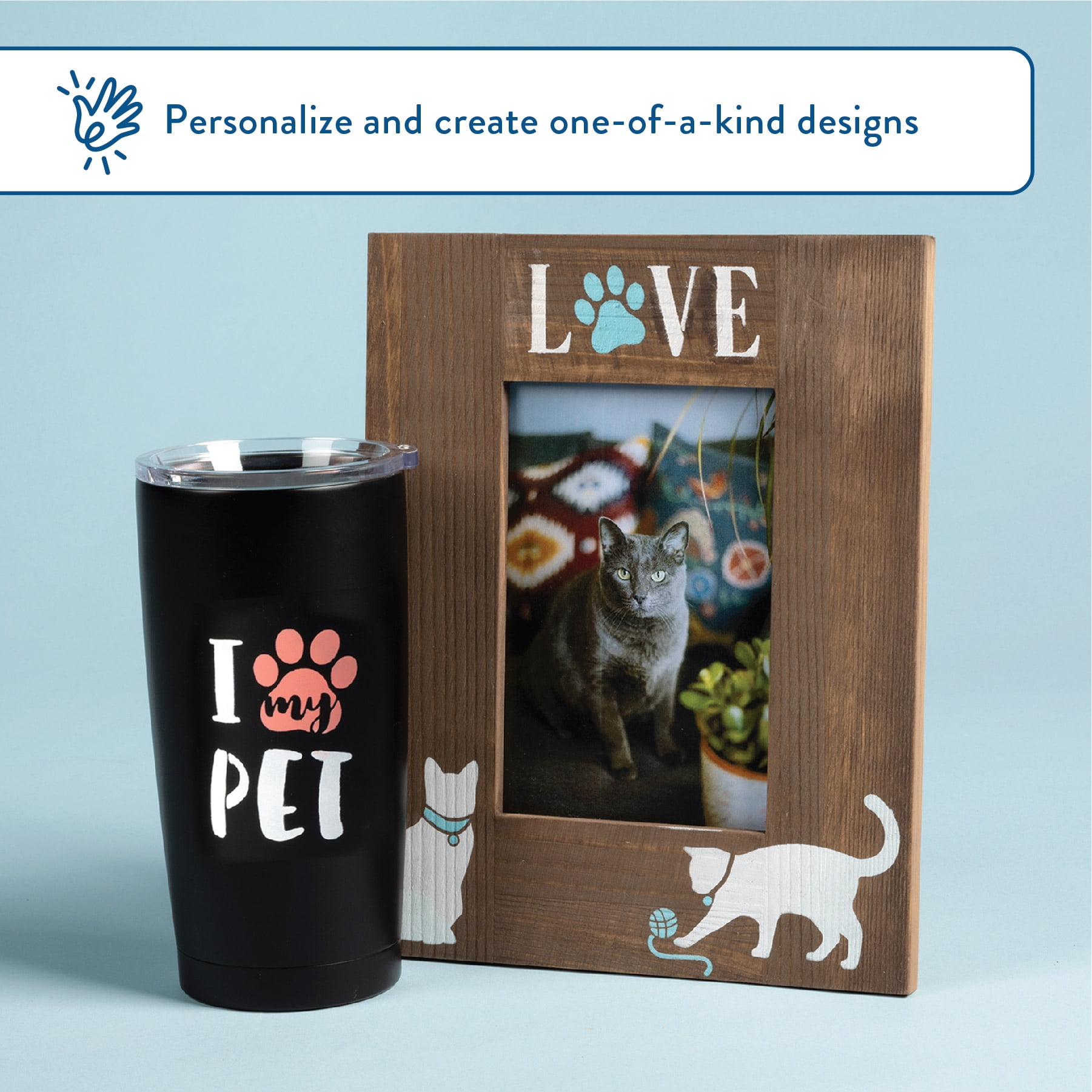 Hello Hobby Stencil Set, 8.5" x 9.5", 1 Piece, Pet