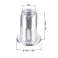 thumbnail image 2 of Unique Bargains M5 Rivet Nuts Aluminium Alloy Knurled Flat Head Threaded Insert Nut Silver 25 pcs, 2 of 5