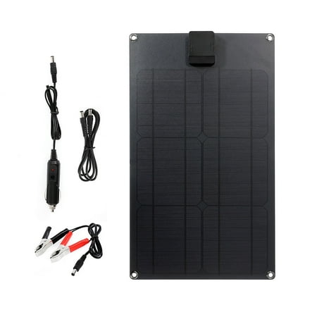 

Solar Panel Power Supply Compatible Waterproof Solar Panel with 5V 20W Continuously Charging