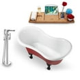 thumbnail image 3 of Tub, Faucet and Tray Set Streamline 62" Clawfoot NH1020BL-120, 3 of 7