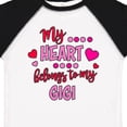 thumbnail image 4 of Inktastic My Heart Belongs to My Gigi Boys or Girls Toddler T-Shirt, 4 of 5