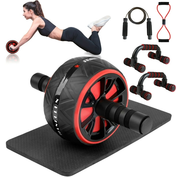 Bangcool Ab Roller Wheel Set Universal Heavy Duty Fitness Wheel Exercise Roller Knee Pad Walmart
