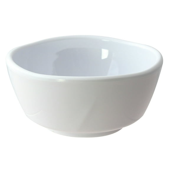 Excellante Classic White Extra Heavy Weight Melamine Dinnerware Collection 19 Oz, 5 5/8" X 2 1/2" Bowl, Comes in Dozen