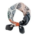 thumbnail image 3 of WREESH Womens Elegant Hair Scarf Fashion Small Square Scarf Silk Scarf Headbands Hairbands Printed Scarf Decorative Neck Scarf Orange, 3 of 3