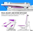 thumbnail image 4 of SUNDERWELL Electric Chair Lift for Elderly, 24 lbs Lightweight Floor Lift for Elderly Falls with 360°Swivel Seat, Bath Lift Chair for Tub 308 lbs Capacity, IPX8 Waterproof & Remote Control (Purple), 4 of 8