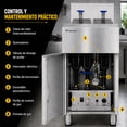 thumbnail image 4 of Freidora Industrial Aceite 24l Gas 3 Quemadores Acero Inox Gutstark Home, 4 of 6