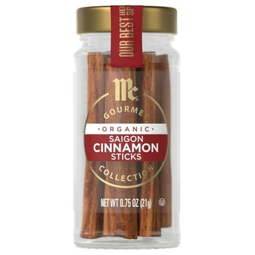 McCormick Gourmet Organic Saigon Cinnamon Sticks, 0.75 oz Bottle