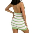 thumbnail image 6 of Women Sexy Close-fitting Dress, Halter V-neck Sleeveless One-piece Dress, 6 of 9