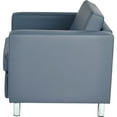 thumbnail image 3 of Pacific Armchair In Dillon Blue Vinyl Fabric, 3 of 5
