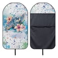 thumbnail image 5 of KUIFORTI Turtle Flower Car Seat Cover Protector Front Seats Soft Sweat Towel Seat Covers Bucket for Cars SUV Trucks for Gym Workout Beach Hiking Non-Slip, 5 of 7