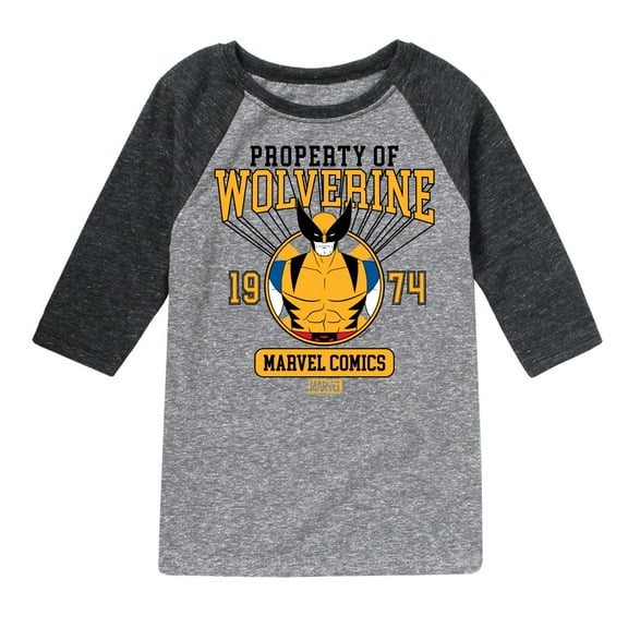 Marvel Wolverine - Property Of - Toddler and Youth Raglan