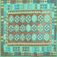 thumbnail image 1 of Ahgly Company Indoor Square Oriental Light Blue Traditional Area Rugs, 6' Square, 1 of 4