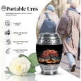 thumbnail image 4 of Glowing Embers Urns For Human Ashes Adult - Small Urns For Human Ashes Keepsake - Urns For Ashes Adult Male - Burial Urns For Cremated Remains - Funeral Urns For Women (Size -3",4pc), 4 of 5