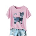 thumbnail image 5 of GERsome Womens Short Sleeve Crew Neck T-Shirts Cute Animal Graphic Shirts Summer Loose Fit Casual Basic Tees, Sizes S-2XL, 5 of 5