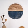 thumbnail image 6 of Vjnyvs Macrame Wall Hanging Boho Semi-circular Wooden Tapestry, Bohemian Chic Home Bedroom Living Room Decor Modern Wall Art Decorations, 6 of 7