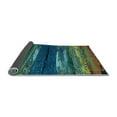 thumbnail image 2 of Ahgly Company Indoor Square Oriental Light Blue Modern Area Rugs, 5' Square, 2 of 4