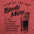 thumbnail image 2 of Womens Soup of The Day Bloody Mary T Shirt Funny Cocktail Mixed Drink Recipe Graphic Tee Womens Graphic Tees, 2 of 9