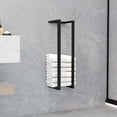 thumbnail image 1 of vidaXL Towel Rack Black 12.5x12.5x60 cm Iron, 1 of 4
