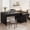 black, variant on BouPower Farmhouse 53.5" Executive Desk,Computer Desk with Storage Drawers,Workstation Computer Desk for Home Office and Study